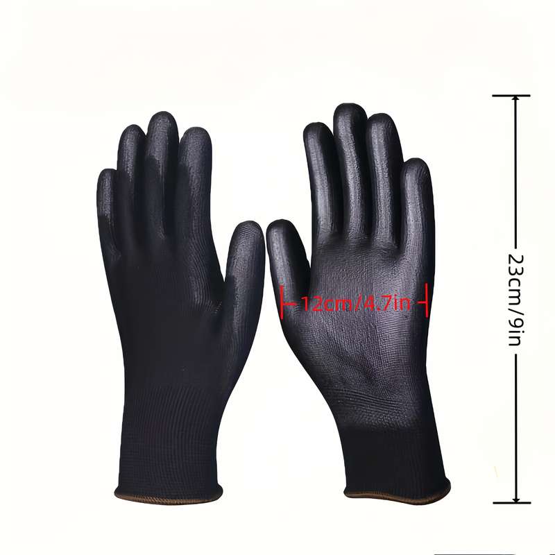 Work Gloves Color Black Size L