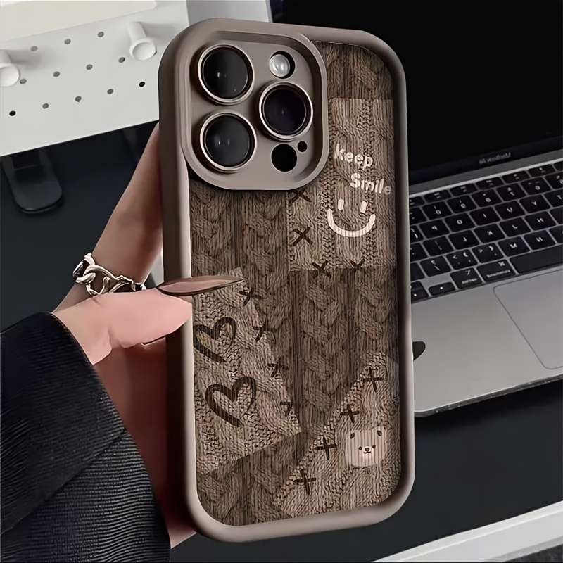 1Pc Brown For iPhone 7 8 Se2 Se3 Phone Case Phone Cover