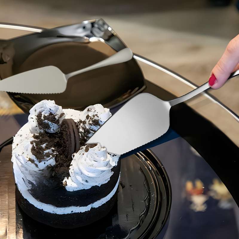 1pc Cake Spatula Stainless Steel Cake Spatula Cake Cutter Pizza Cutter Dessert Cutter For C