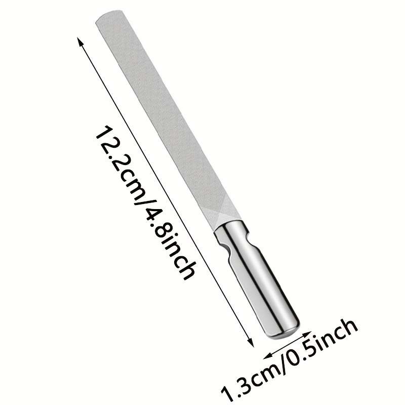 1pcs Professional Double-Sided Stainless Steel Nail Files for Both Men And Women Suitable for