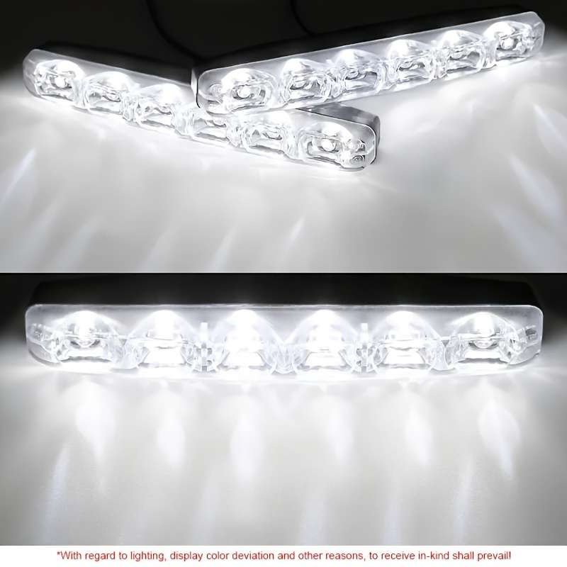 2pcs Set car daytime light High Power 6W 12V 6000K LED Daylight Driving Daytime Lamp