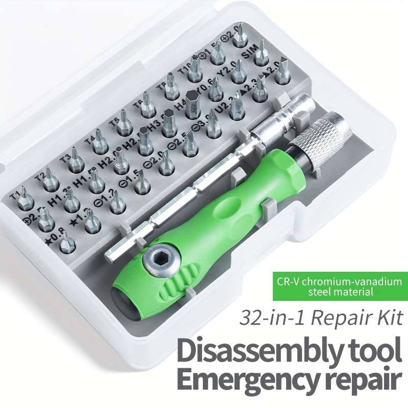 Screwdriver Bit Tool Set Color 32 In 1 Grey Screwdriver Set
