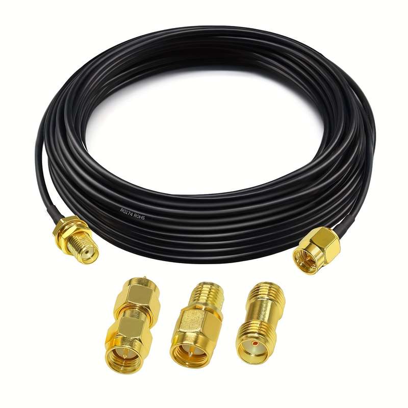 1pc Rg174 Sma Antenna Coaxial Cable Extension Jumper