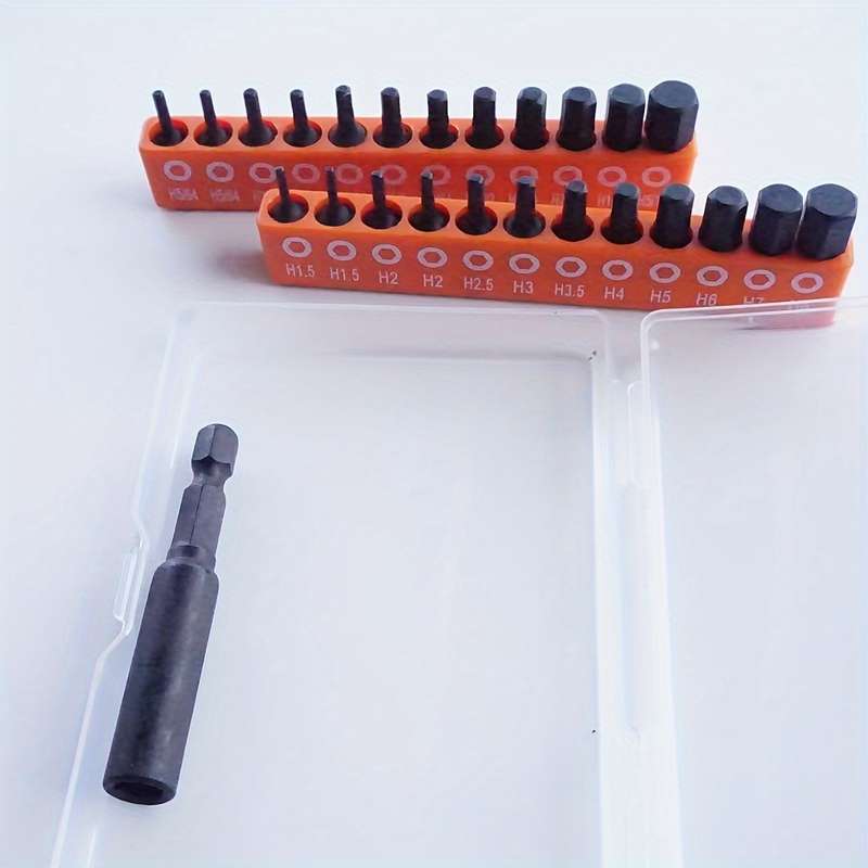 Screwdriver Bit Tool Set Model Hexagon Socket British 12Pcs