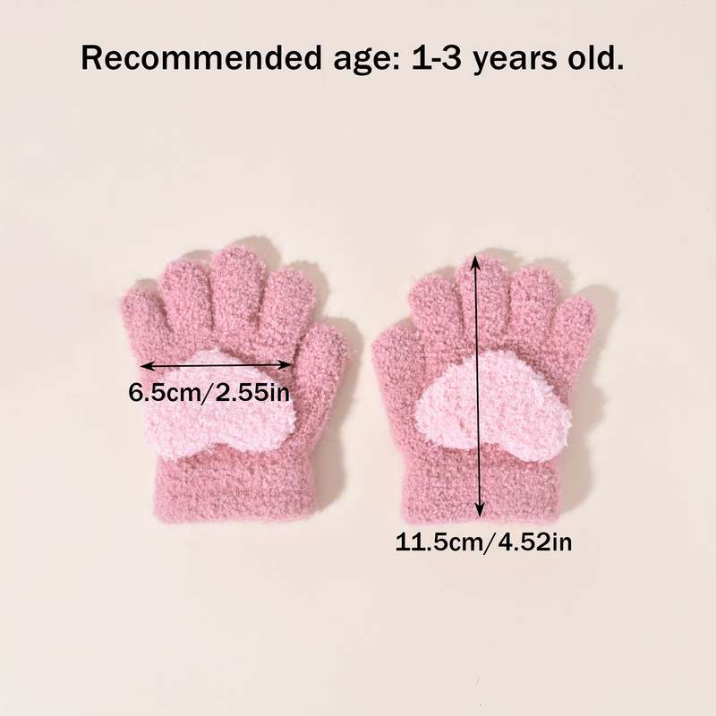 Winter Gloves Color Blue Size 1 To 3Y