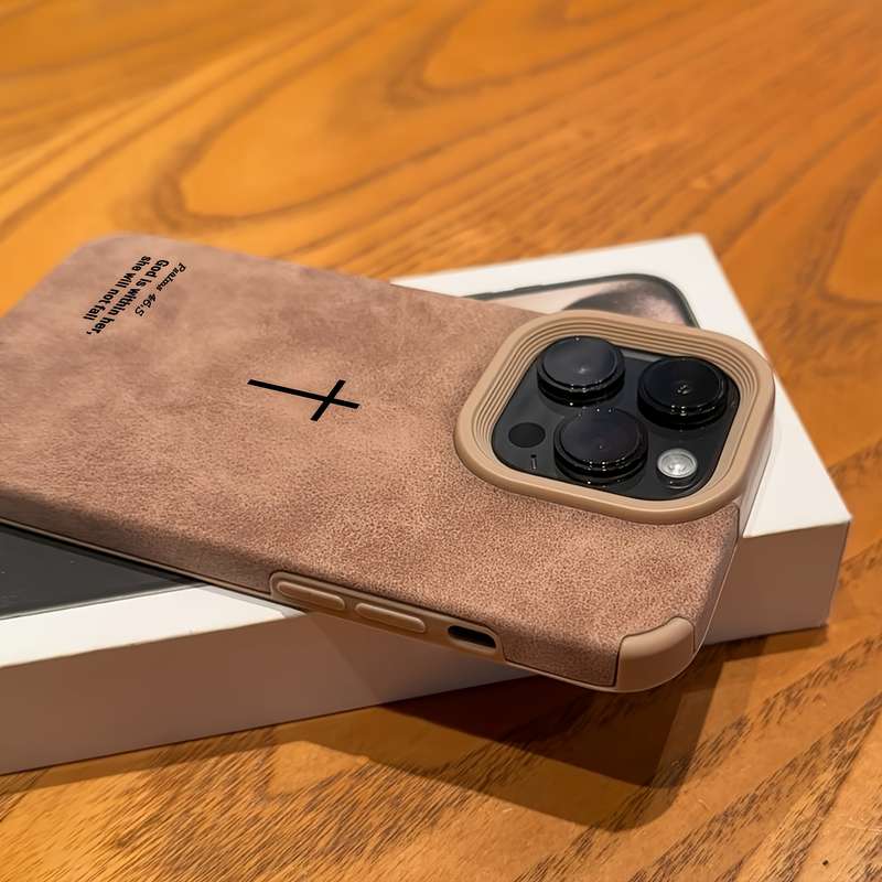 1Pc Brown For iPhone 14 Plus Phone Case Phone Cover
