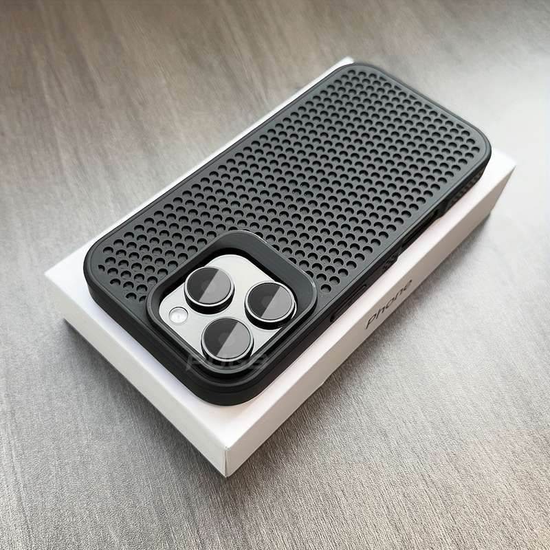 1Pc Grey For iPhone 12 Pro Heat Dissipation Phone Case