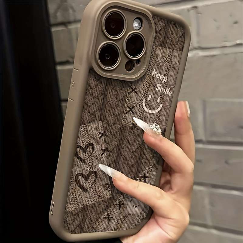 1Pc Brown For iPhone 7 8 Se2 Se3 Phone Case Phone Cover