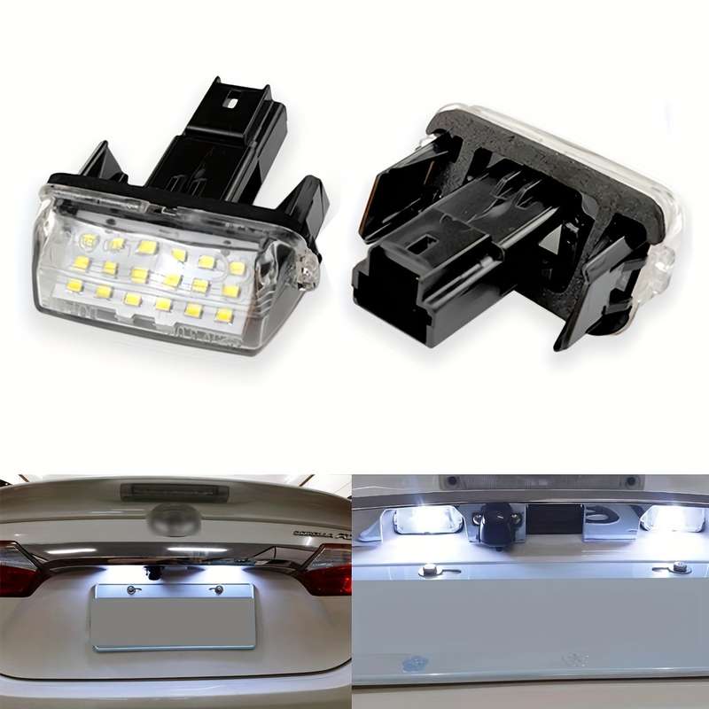 2pcs LED License Plate Light Bulbs for Toyota VERSO 2009-2012 2013 2011-2015 & More
