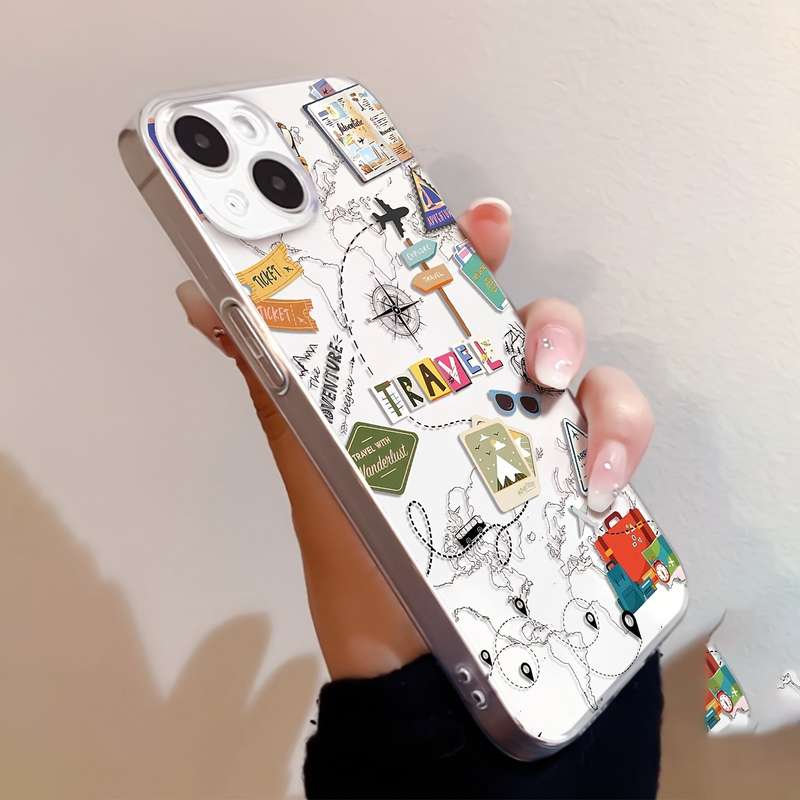1Pc Transparent For iPhone 16 Phone Case Phone Cover