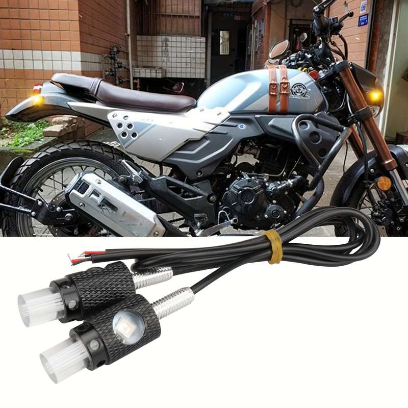 2pcs Car and Motorcycle Screw Lights Eagle Eye Stability Lights Neon Lights Extern