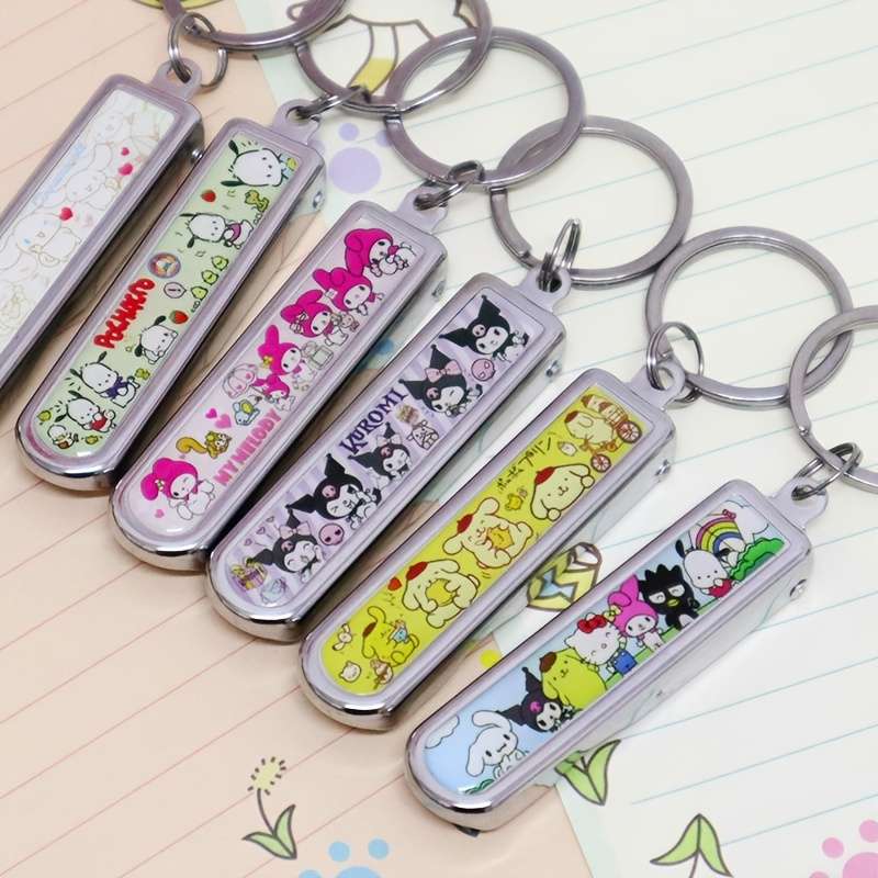 1pc Sanrio Cute Character Nail Clippers Stainless Steel Portable Fingernail Trimmer with Con