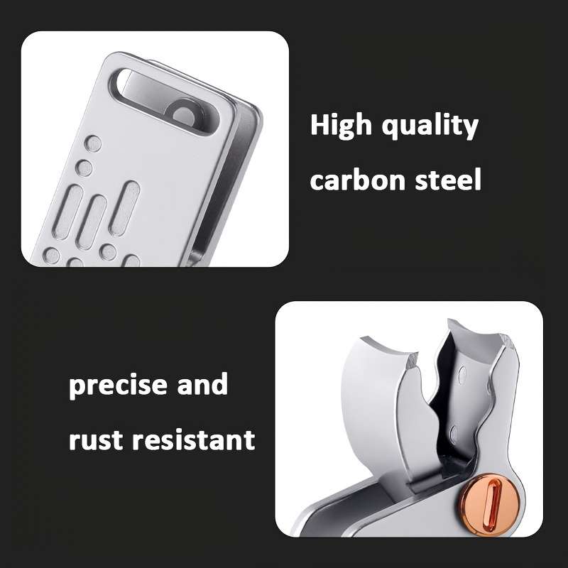 1pc Nail Clippers Set Stainless Steel Modern Style Unscented Finger Nail Care Professional