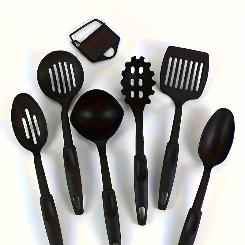 6pcs Set Kitchen Utensils Durable Cooking Tools Including a Ladle Solid And Slotted Spoons a