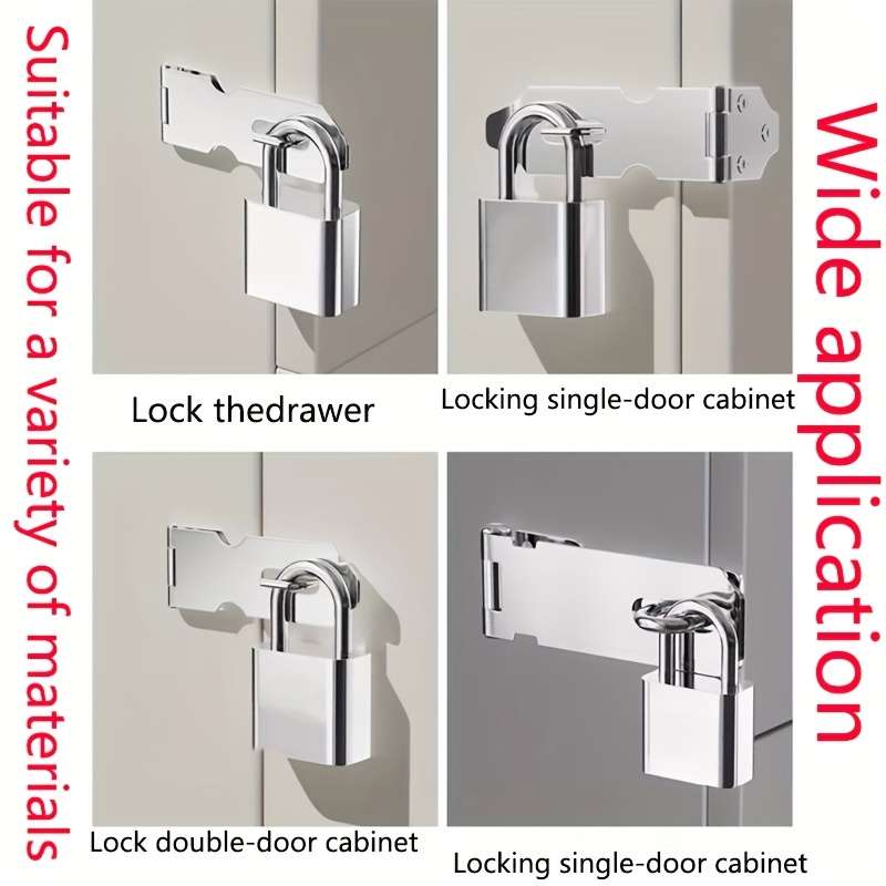 Lock Color Silvery Quantity 2Pcs Large