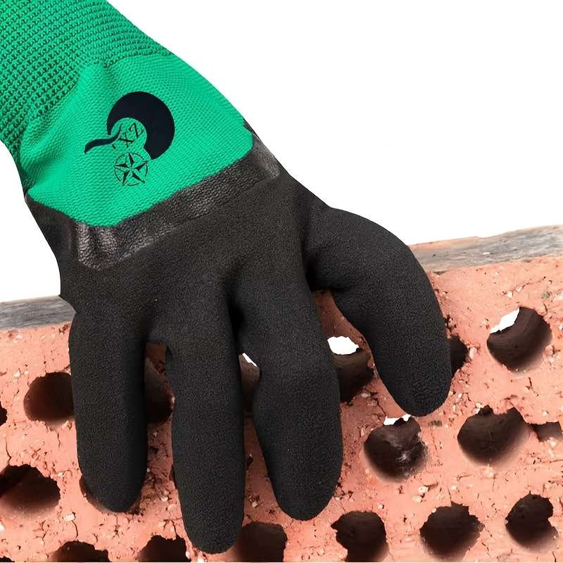 1 Pair Green Multi Purpose Work Gloves