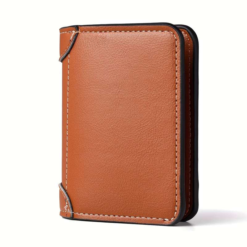 1pc DEABOLAR Slim Retro WalletLightweight Credit Card Holder with Multiple Compartments ID  Driver