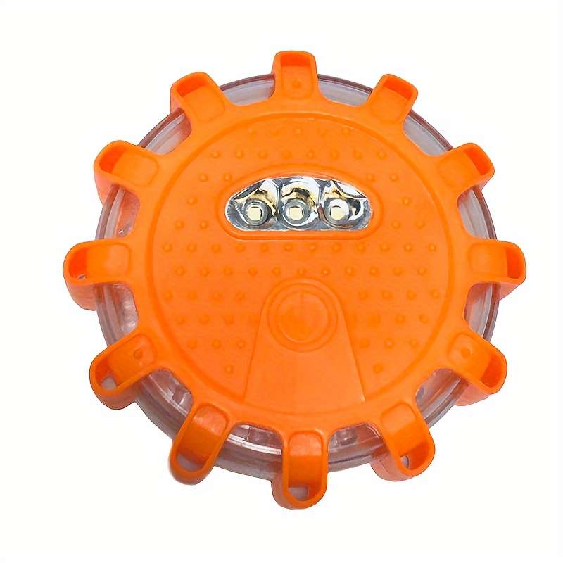 1pc Emergency Light Obstacle Warning Light Rotating Light 12+3 LED Traffic Warning