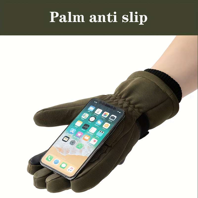 Winter Gloves Color Khaki