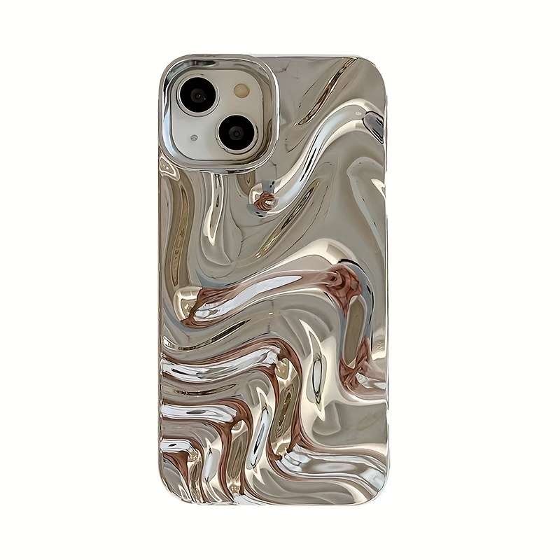 1Pc Silvery For iPhone 16 Pro Max Phone Case Phone Cover