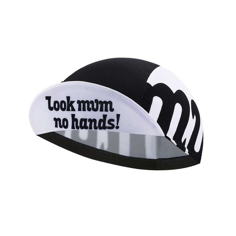 1pc Look Mum No Hands! Breathable Cycling Cap Lightweight Sun-Protective Outdoor Riding Hat by