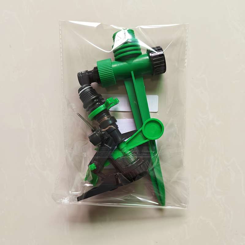 1Pc Green Black High Pressure Sprinkler Set With Long Range Nozzle