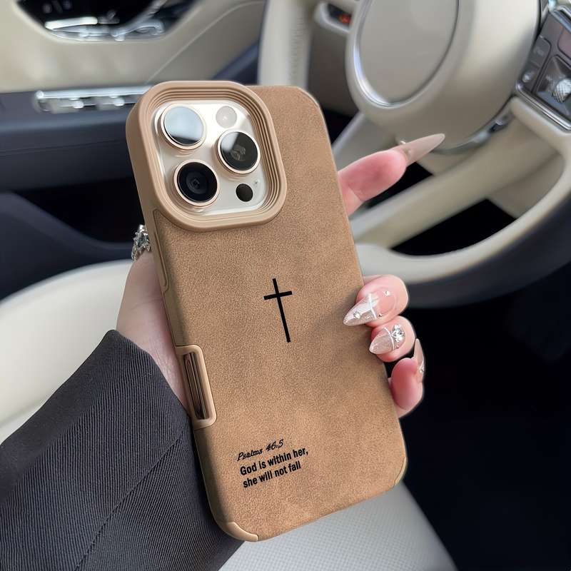 1Pc Brown For iPhone 14 Plus Phone Case Phone Cover