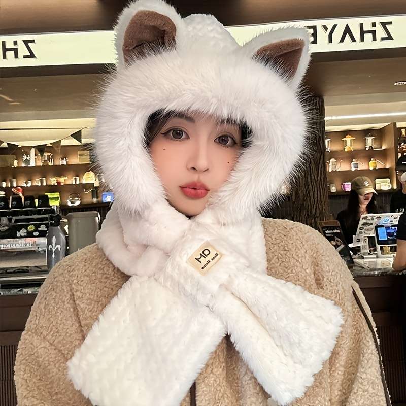 Winter Hat Color Khaki Items Cat Ears