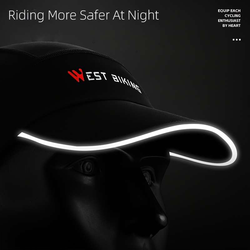 1pc WEST BIKING Unisex Summer Ice Silk Hat Breathable Sun Protection Cycling Cap Hand Washabl