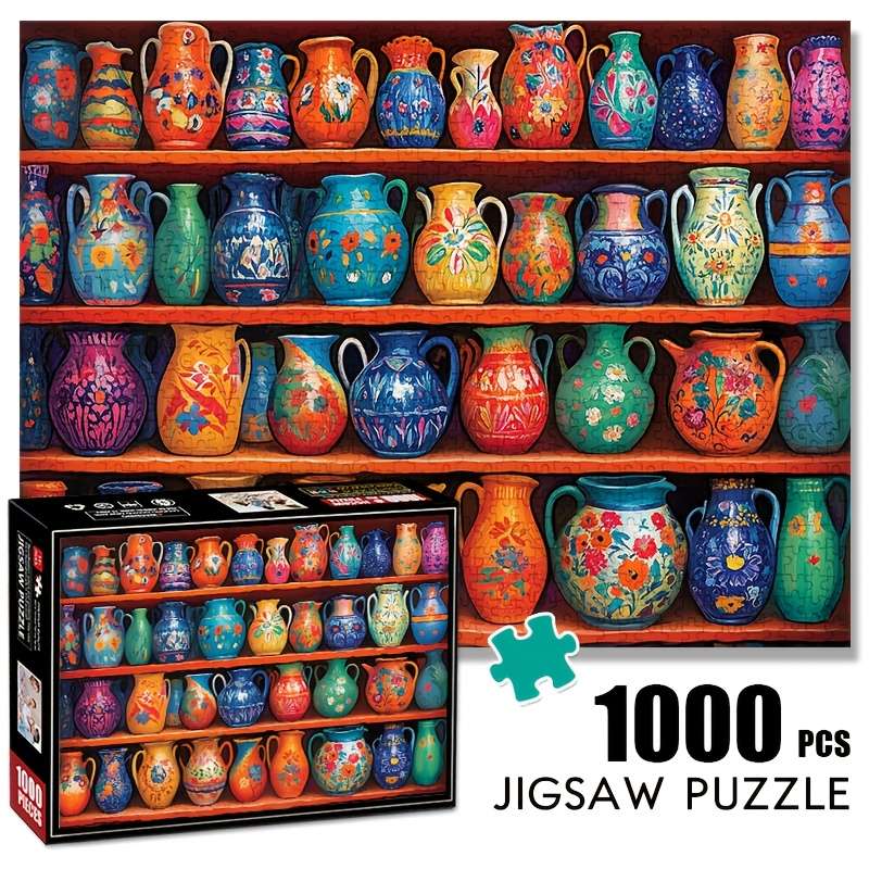 1000pcs Large Paper Puzzle Toy Adult Game Gift Family Interactive Puzzle DIY Decorati