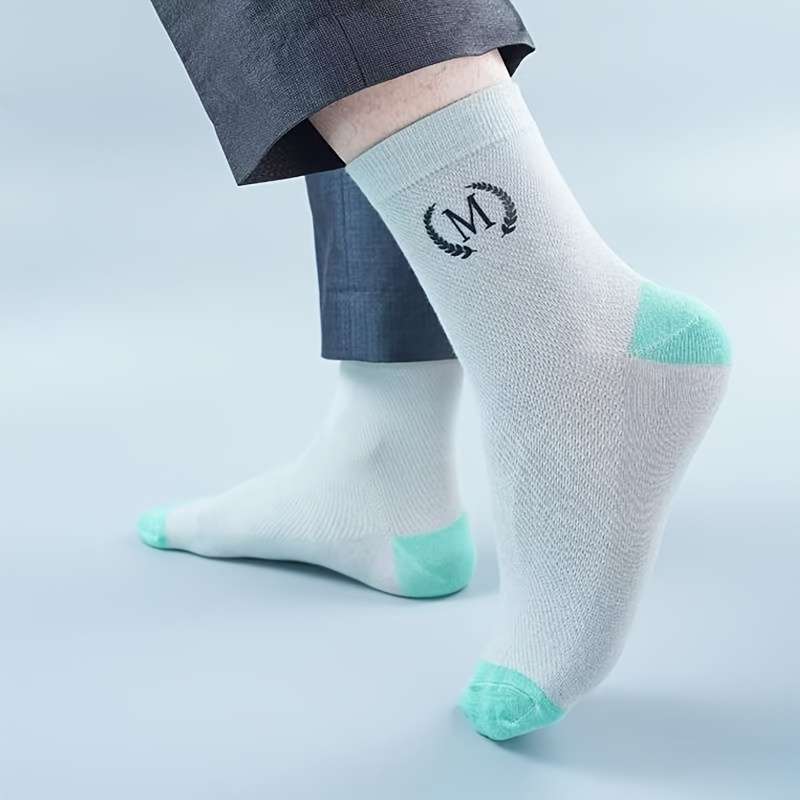 5 PairsColor Mixed Pack One Size High Elastic Socks