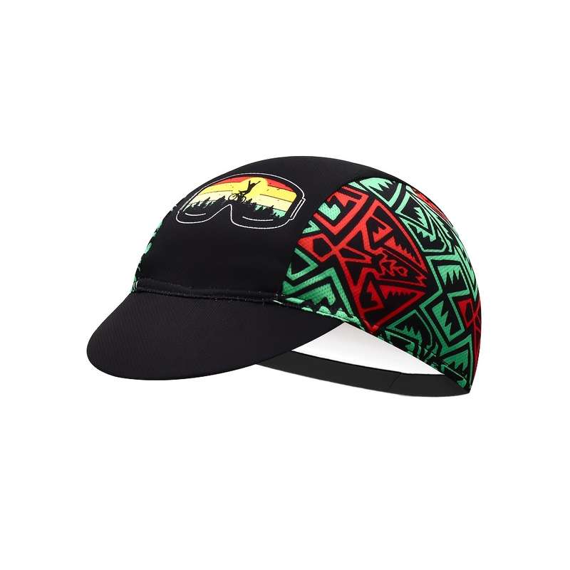1pc Breathable Polyester Cycling Cap All-Season Road Bike Hat Fitted Under Helmet Liner Hand