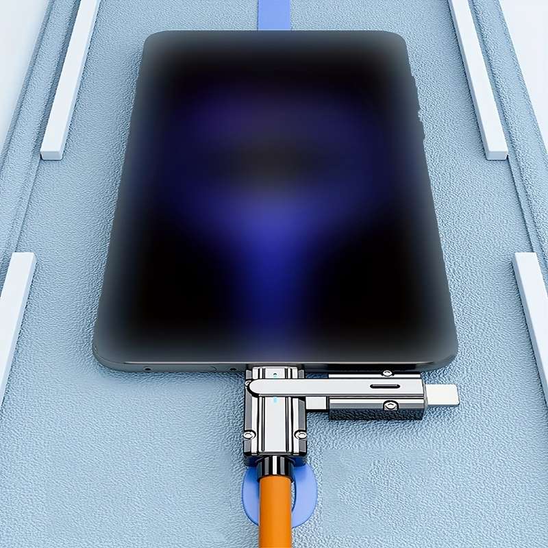 1pc 100cm 4in1 Data Cable USB to Lightning Cable for iPhone 14 13 12 11 USB C to Type C Cable F
