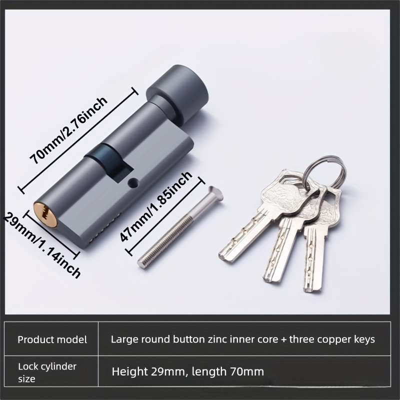Lock Color Stainless Steel Color Size 1Pc