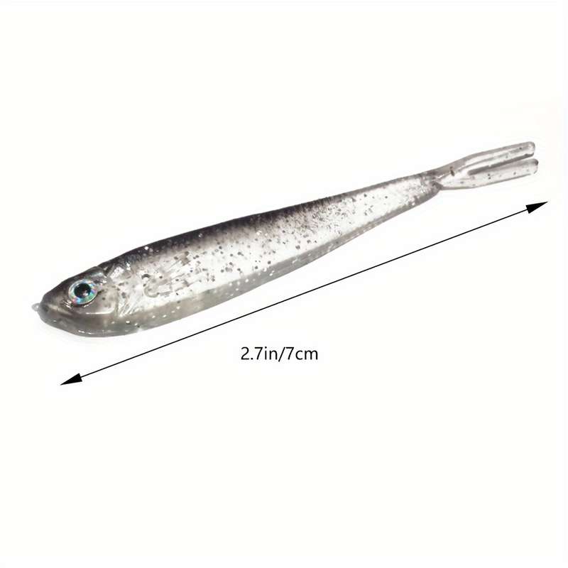 10pcs Premium Soft Baits for Bass Fishing Realistic Rubber Lures PVC Material Ideal for Fre