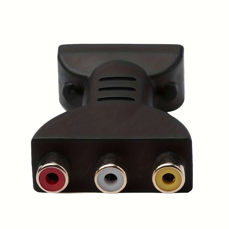 1 Pack Hdtv To 3 Rca Audio Video Av Component Converter