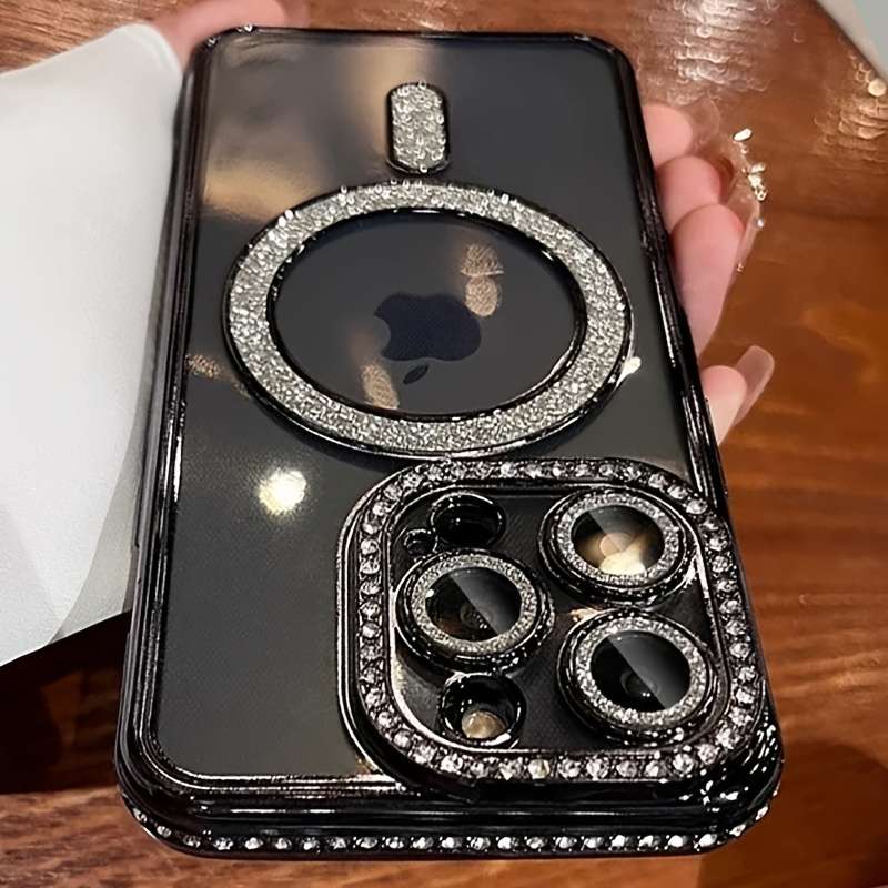 1Pc Black For iPhone 16 Pro Max Phone Case Phone Cover