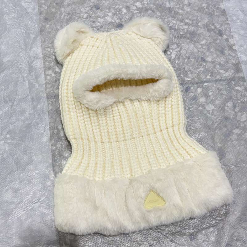 Winter Hat Color Little Xiong White