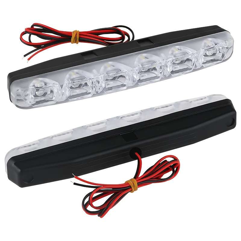 2pcs Set car daytime light High Power 6W 12V 6000K LED Daylight Driving Daytime Lamp