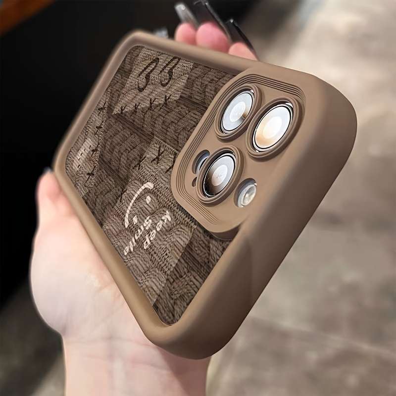 1Pc Brown For iPhone 7 8 Se2 Se3 Phone Case Phone Cover
