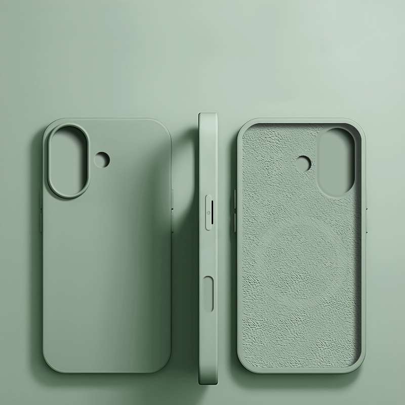 1Pc Green For iPhone 16 Phone Case Phone Cover