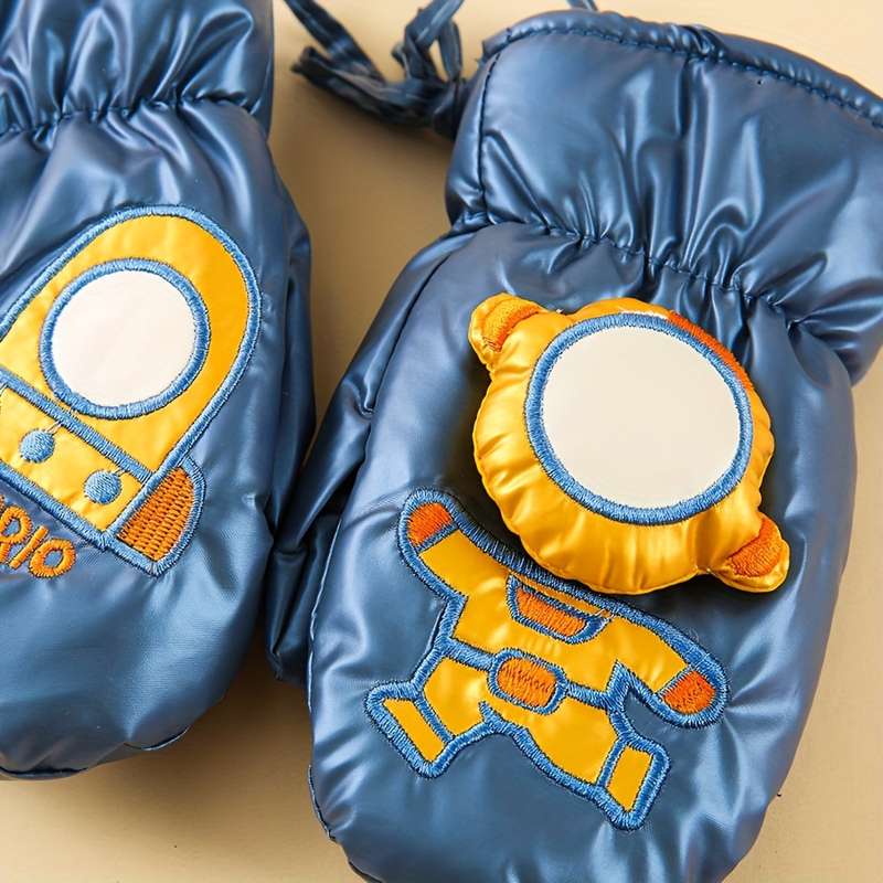 Winter Gloves Color Dark Blue