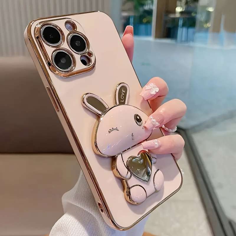 1Pc Pink Red Color For iPhone 16 Plus Phone Case Phone Cover