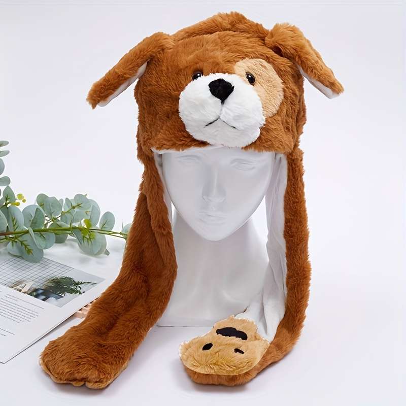 Winter Hat Color Dark Brown Puppy