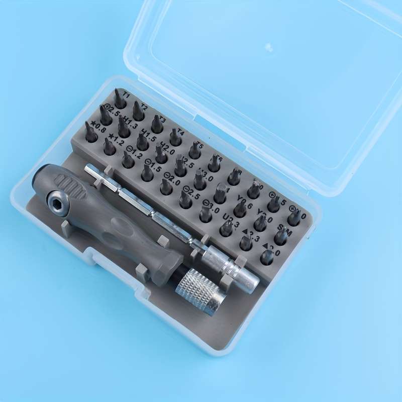 Screwdriver Bit Tool Set Color 32 In 1 Grey Screwdriver Set