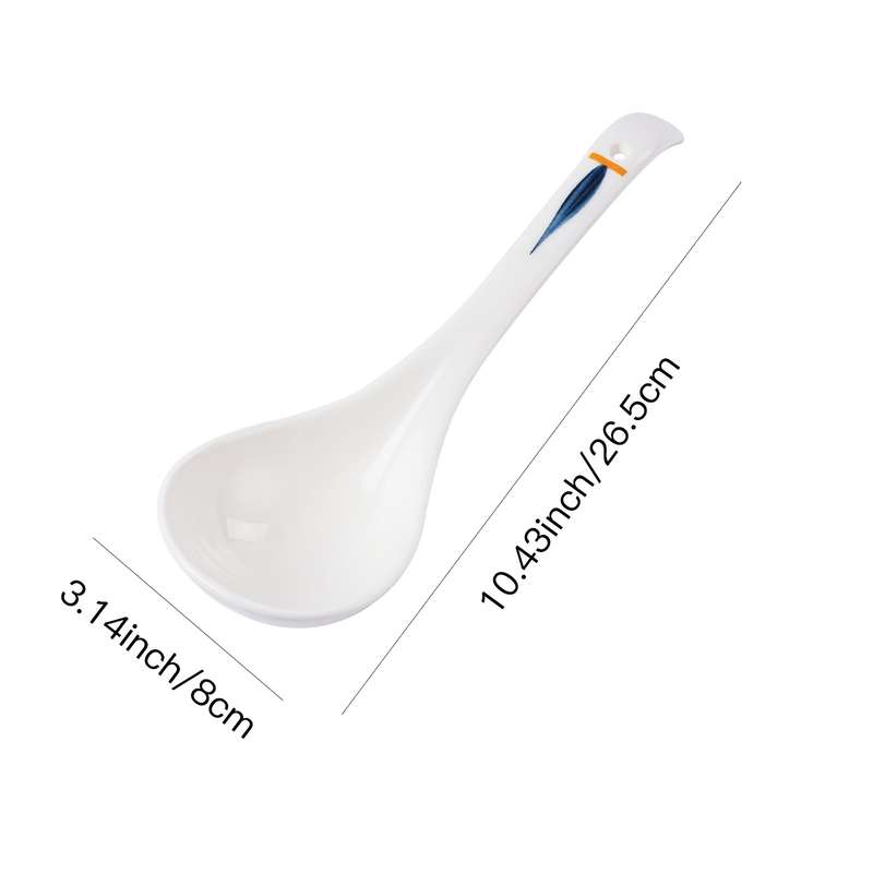1pc Soup Spoon Rice Spoon Japanese Extra Large Ceramic Spoon Durable and Stylish Kitchen Tabl