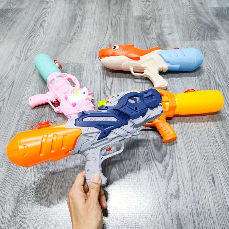 Toy Guns Color  Blue] Mechanical Single Water Spray Gun  Boys