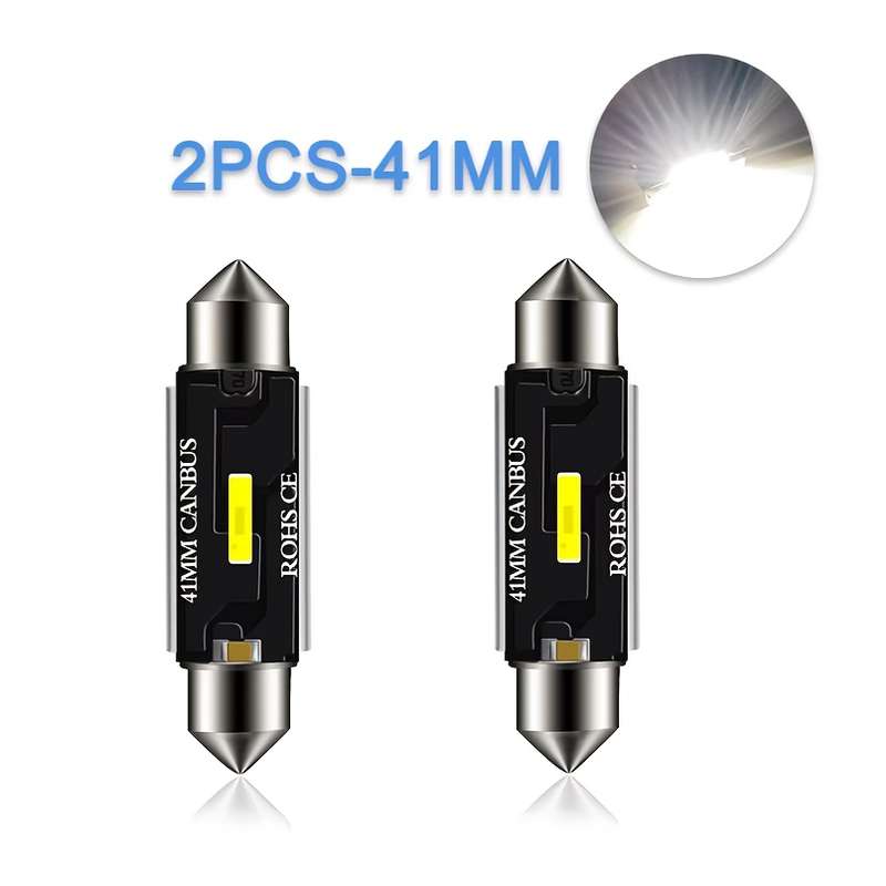 2pcs C5W LED CSP 1860 Signal Light Canbus Bulbs 41Mm Decorative Lights C10W LED Car I