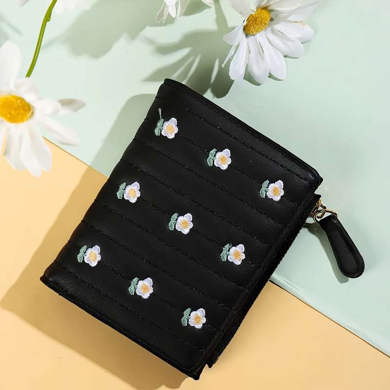 1pc Fashion Trend Women'S Purse 2005 New Small Fresh Flowers Cute Small Purse Waterproof Wear-Resis