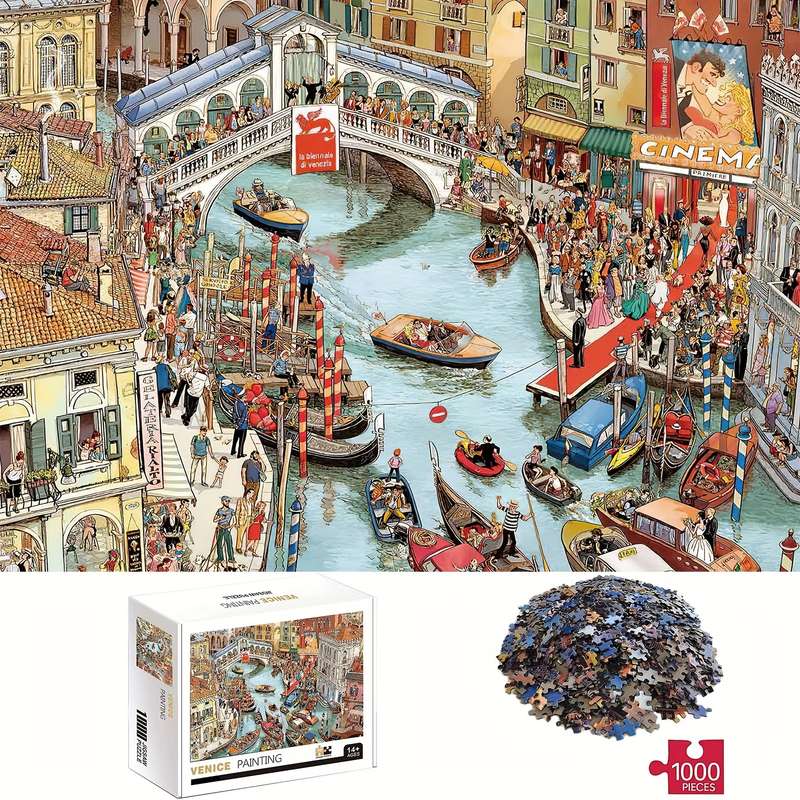 1000 Piece Mini Paper Jigsaw Puzzle